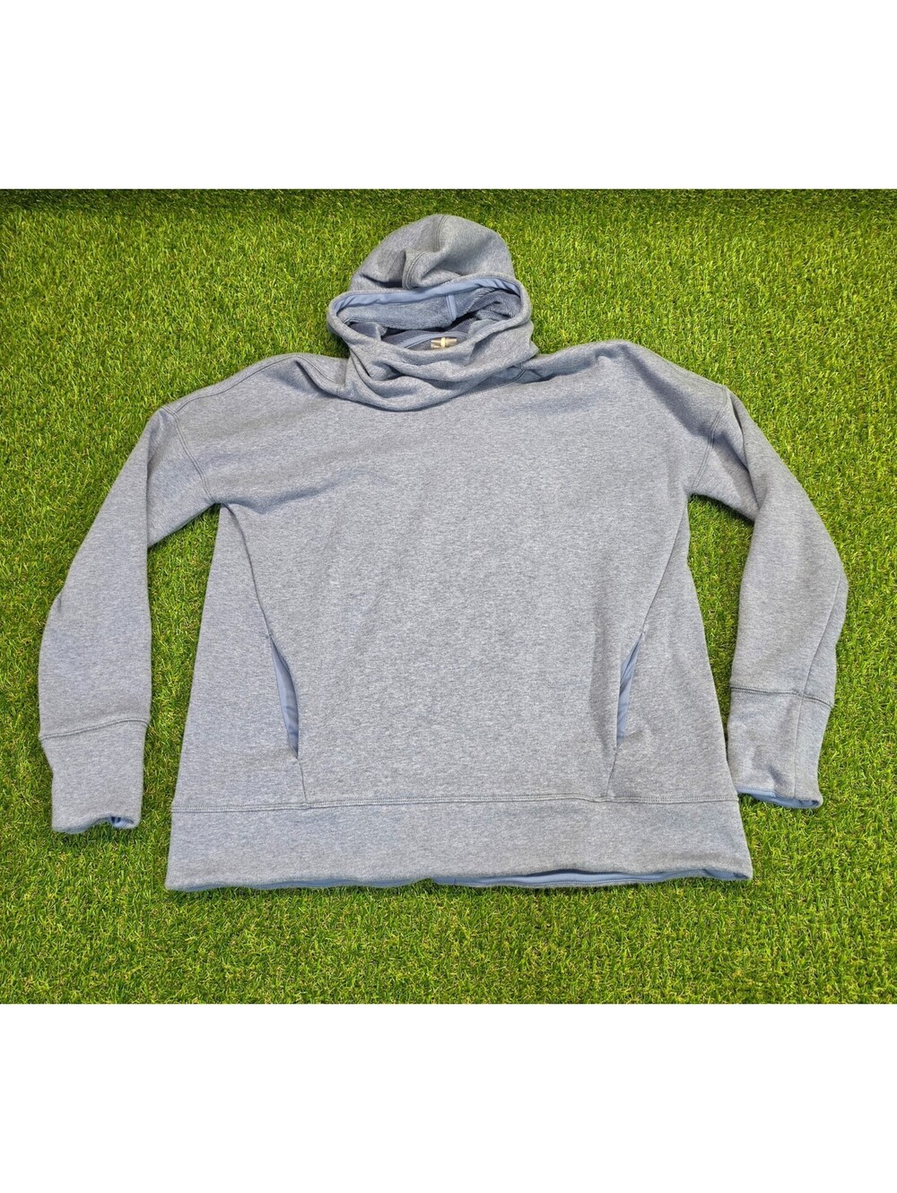 Callia Medium Light Blue Fleece-Lined Hoodie Sweatshirt